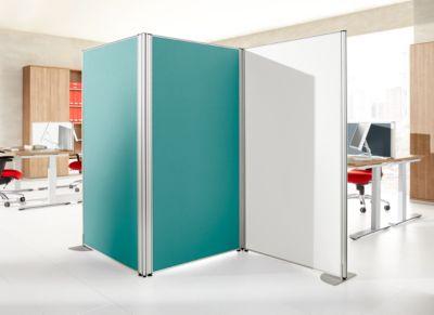 Stellwand Schallschutz System 40, Akustik- & Sichtschutz, B 1200 x H 1200 mm, türkis