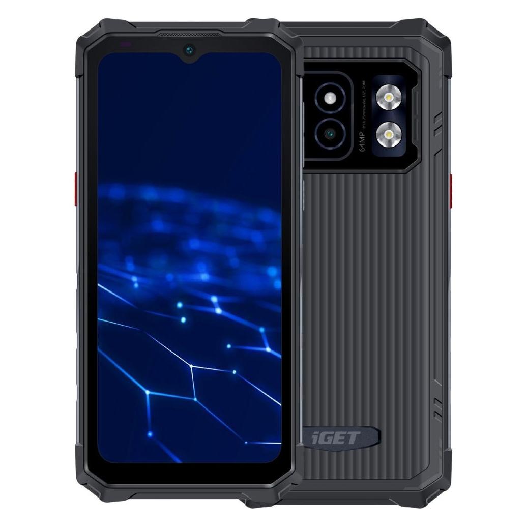 iGet T2 8 + 256 Black - rugged mobile phone (256 GB, Black) (84008202)