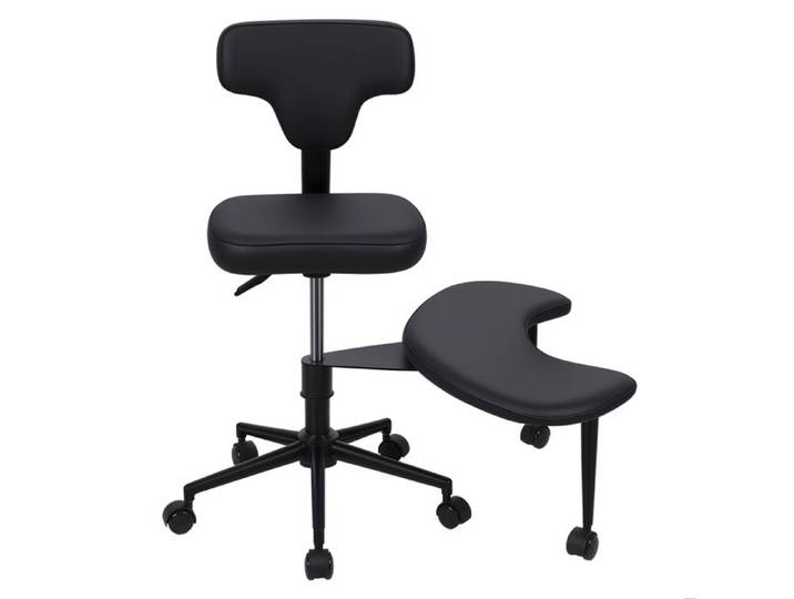 Chaise avec pieds croisés TDAH chaise sacrum avec roulettes hauteur réglable rotation à 360° flexible pour les sièges tenaces