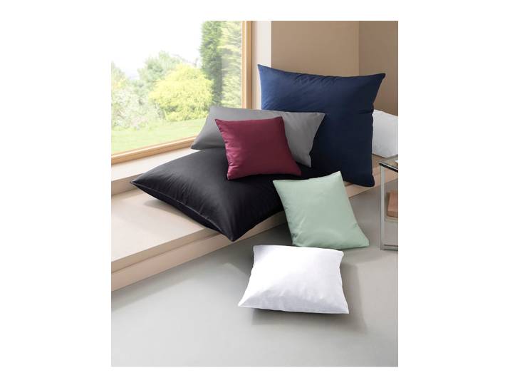 Bettwäsche KAEPPEL Gr. 3, grau, B/L: 155cm x 220cm, Feinbiber, B/L: 80cm x 80cm, 1 Stk., Feinbiber, 100% Baumwolle, Bettwäsche, Bettwäsche