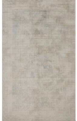 Rug Source Hand-knotted Transitional Oushak Silk Beige All-Over Area Rug - 8' 0'' X 4' 11''
