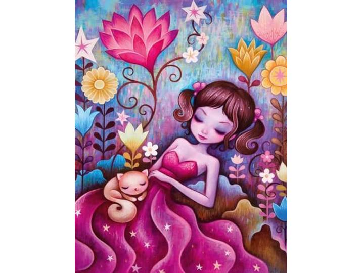 KIT DIAMOND PAINTING 40X50CM JEUNE FILLE