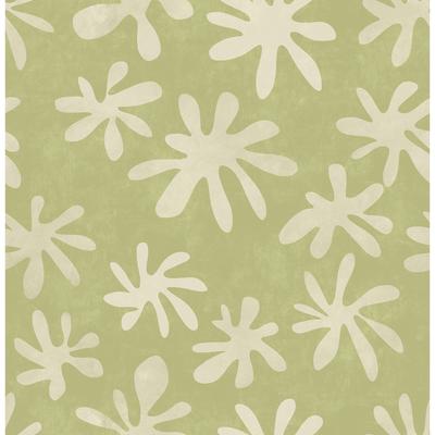Alja Horvat Sage Field of Flowers Peel & Stick Wallpaper