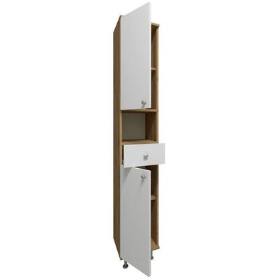 Badmöbel Hochschrank Badschrank Schublade Nilosi