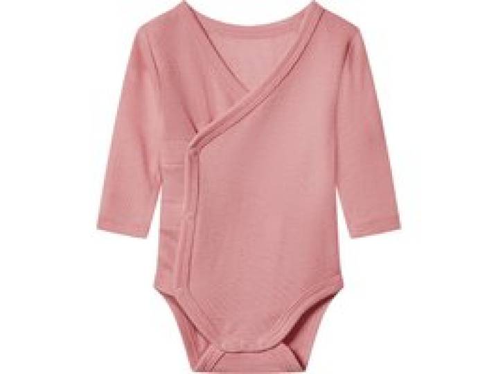 LUPILU® Body portefeuille bébé haut de gamme en laine et soie. (rose, 12-24 mois)