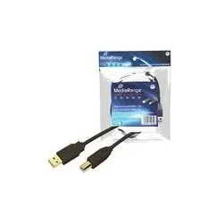 MediaRange MRCS101 USB Kabel 1,8 m USB A USB B Schwarz