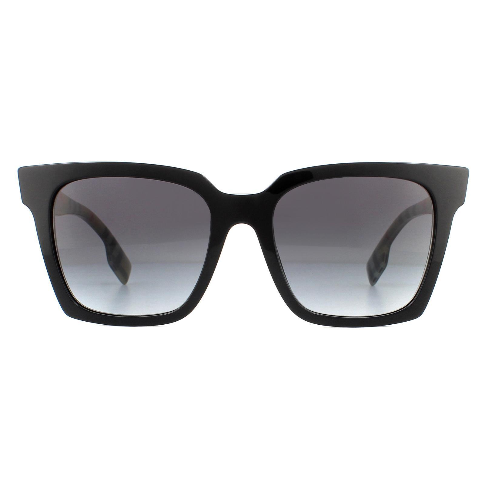 Burberry Sonnenbrille BE4335 39298G Schwarz Grau Verlauf