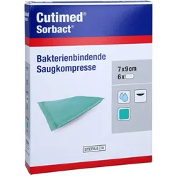 Cutimed Sorbact Saugkompressen 7x9 cm