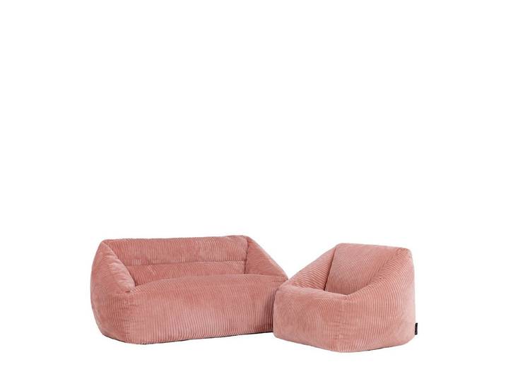 icon Sitzsack Kinder Sofa mit Sessel aus Cord, Made in Germany, für Kinderzimmer, flauschig