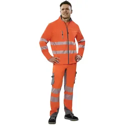 PLANAM Herren Warnschutz Softshelljacke Norit Pure Klasse 2 5910 Stretch