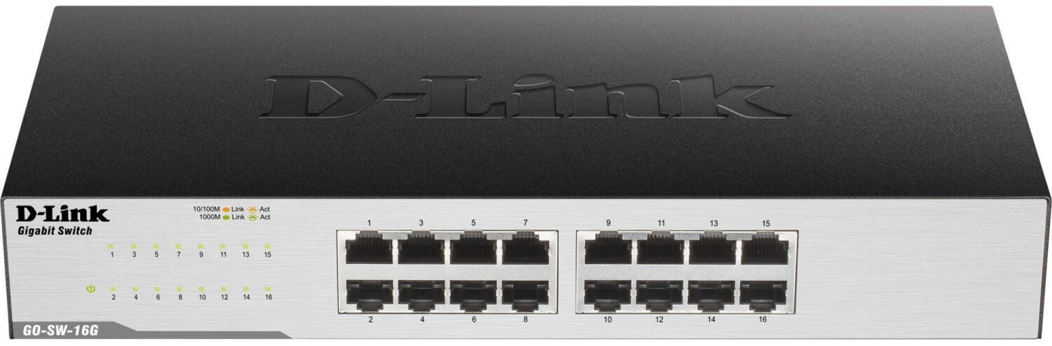 D-Link GO-SW-16G/E, 16-Port Unmanaged Gigabit Easy Desktop Switch