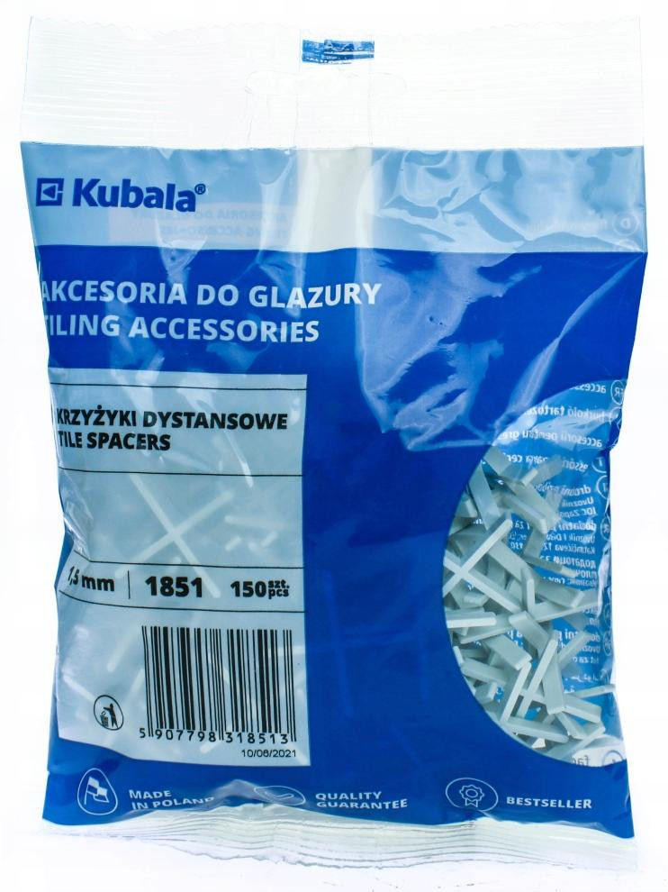 Kubala Tegelprofielen, 1,5 mm, 150 stuks