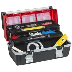 Werkzeugkoffer mit ausschiebbaren Regalen McPlus Alu C 22