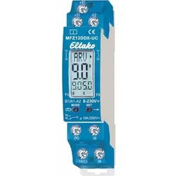 Eltako Zeitrelais REG, 8-230V, AC/DC, digital mit Multifunktion, Multifunktion, 0,1-40Minuten/Stunden, 1TE, 1W, 8-230V/AC/DC, MFZ12DDX-UC