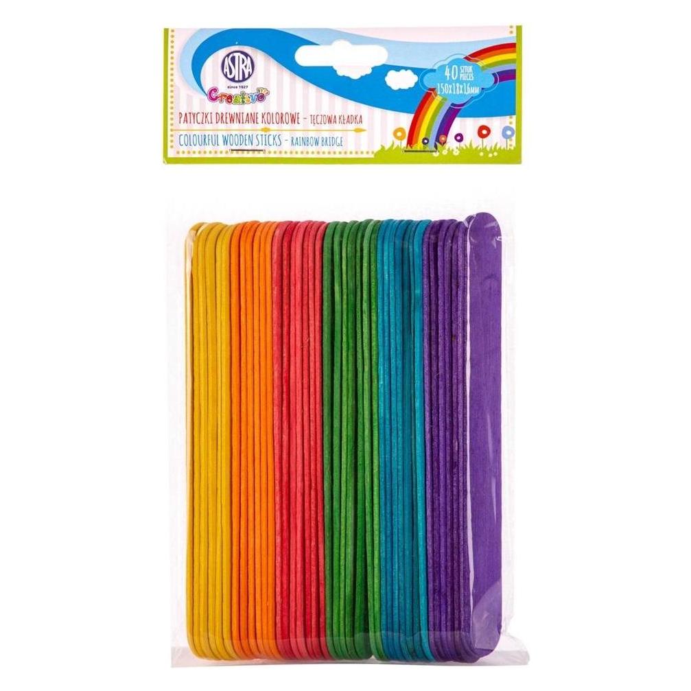 Astra Farbige Holzstäbchen 40 Stk. (47595238)
