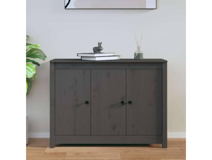 HEFZGDB Massivholz Sideboard Kiefer rustikale Optik, stabiles Sideboard aus massiver Kiefer mit Stauraum, minimalistisches Beistellschrank Massivholz und multifunktionales für Wohnzimmer