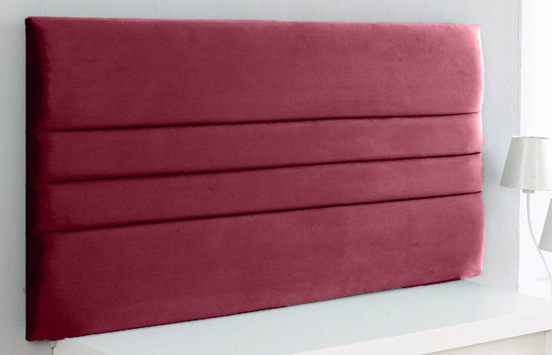 Fairmont Park Schmidt Upholstered Velvet Headboard Burgundy Single (3')