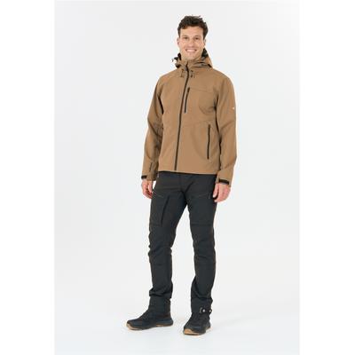Softshelljacke WHISTLER "Rodney V2", Herren, Gr. S, braun, 100% Polyester, mehrfarbig, unifarben, normal, ohne Ausschnitt, Jacken Softshelljacke, in atmungsaktiver Qualität