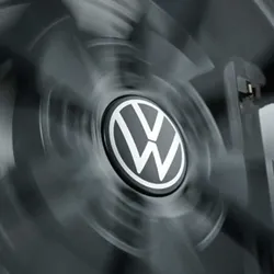 Volkswagen feststehende Radnabendeckel dynamische Spinnerfunktion New Volkswagen