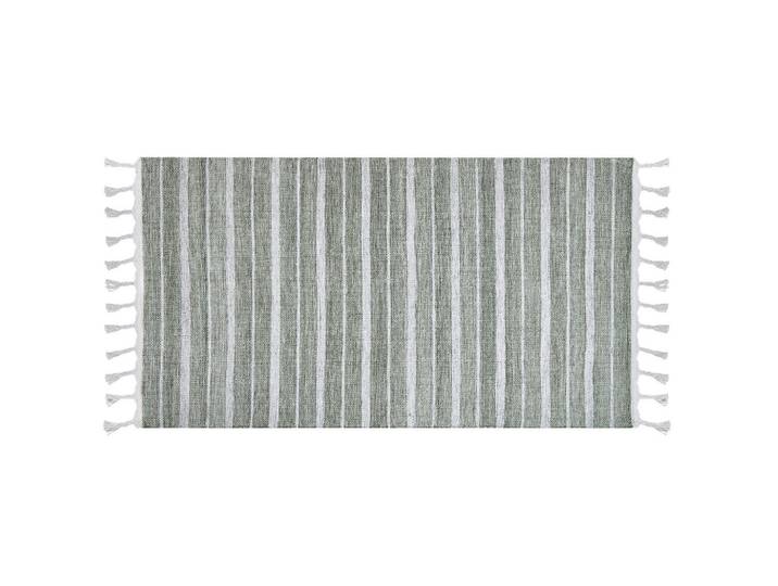 Beliani Outdoor-Teppich Bademli 150/80 cm, Grün, Kunststoff, Gestreift, Rechteckig, 80x150 cm, Teppiche und Böden, Teppiche, Outdoorteppiche