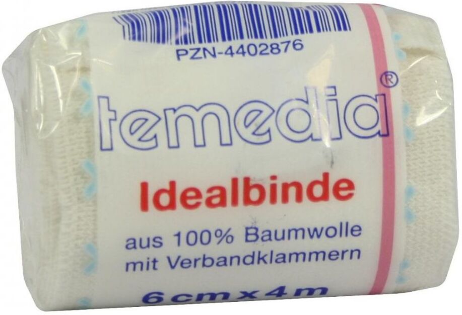 Idealbinde 6cm mit Klammer 1stk