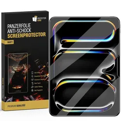 1x Panzerfolie für iPad 2026 Anti-Shock, Anti-Reflex, matt entspiegelt Displayschutz Schutzfolie Screen-Protector, Anti-Kratz, Anti-Schmutz
