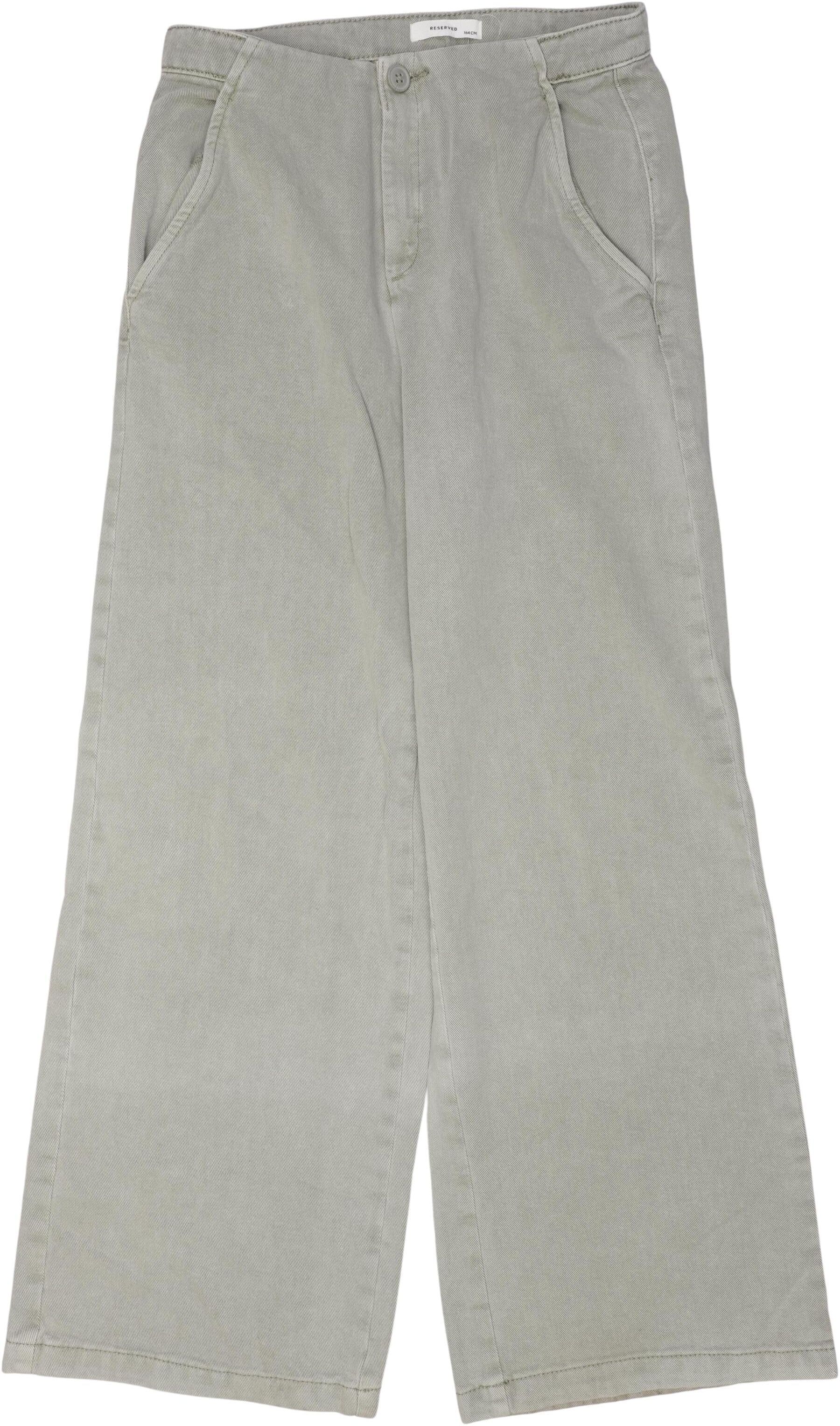 Reserved Mädchen Jeans, Grau, Gr. EU 164, Baumwolle - Second Hand