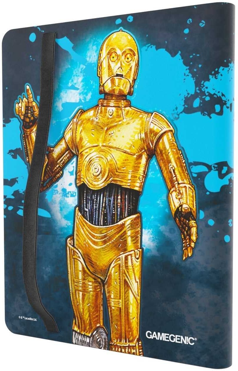 Gamegenic Star Wars: Unlimited 18-Pocket Album – C-3PO ; R2-D2 Card Storage Album, 18 Pockets, Officially Licensed