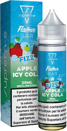 Suprem-e Fizz Apple Icy Cola Flavour Bar Liquido Shot Mix 20ml Mela Verde Rossa Cola Ghiaccio