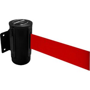 RS-GUIDESYSTEMS Personenleitsystem GLW 45, schwarz, aus Metall, Gurt: 2,3m in rot