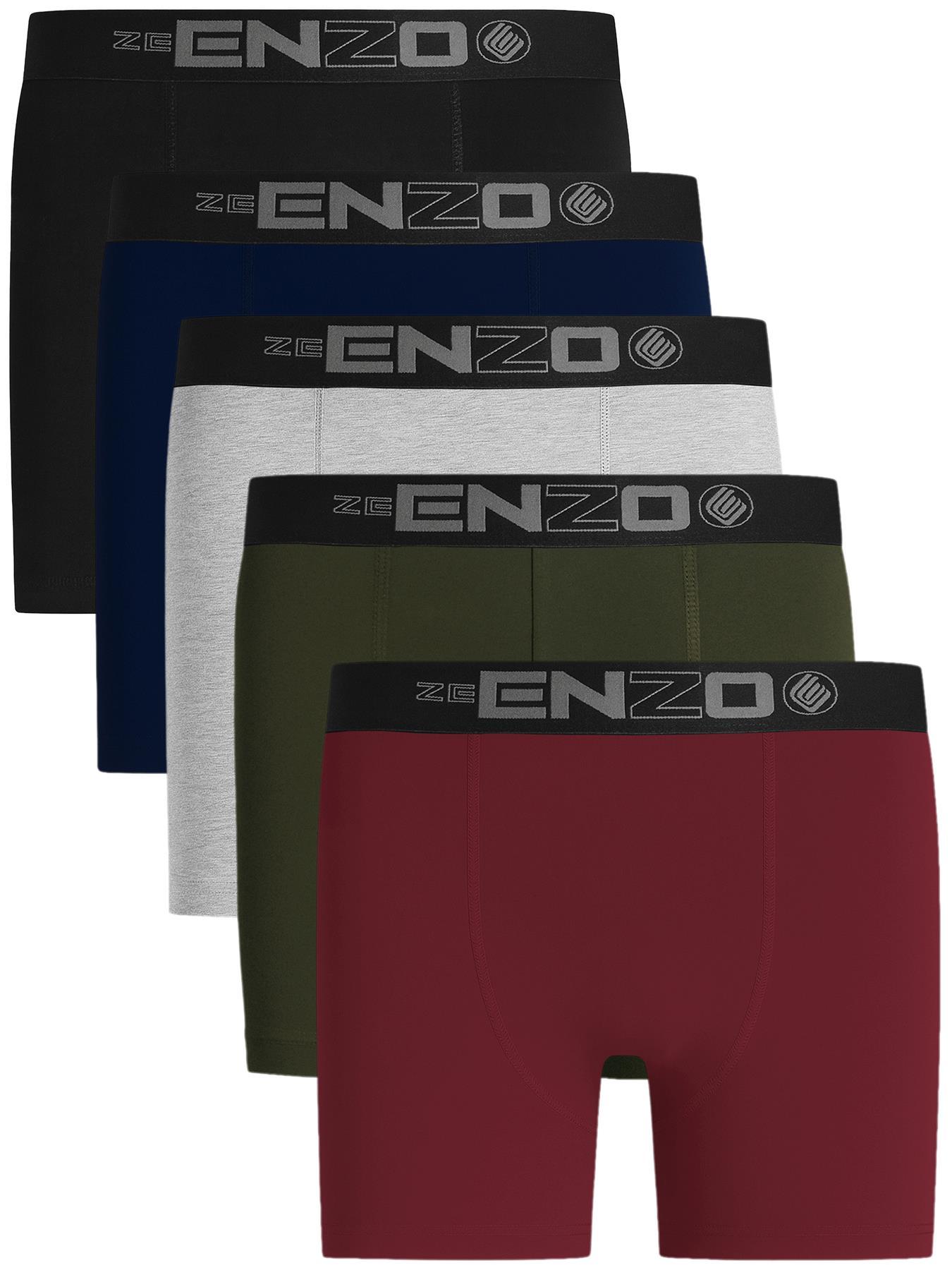 Enzo | 5er-Pack Herren Boxershorts Baumwolle Stretch Unterwäsche