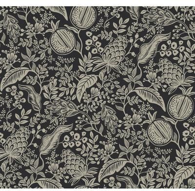 Rifle Paper Co.Pomegranate Black Wallpaper