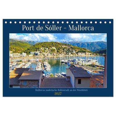 Port de Sóller - Mallorca (Tischkalender 2027 DIN A5 quer), CALVENDO Monatskalender