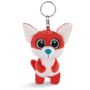 NICI Schlüsselanhänger Glubschis Fuchs Jayson, Plüsch, rot, weiß, 1 Stück