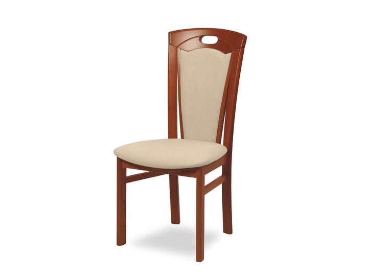 Esszimmerstuhl HOME AFFAIRE FERDI Made in Italy, Massivholz , beige (kirsch, beige, kirschbaum, beige), B:48cm H:100cm T:57cm, Massivholz, Stühle, Esszimmerstuhl, Bezug Feinstruktur (wasser- und fleckabweisend) oder Struktur