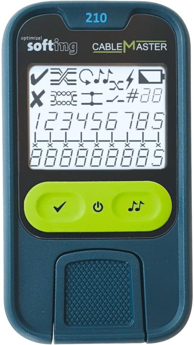 Softing Kabeltester CableMaster 210 kompakt mit Tongenerator und beleuchtetem Display (226101)