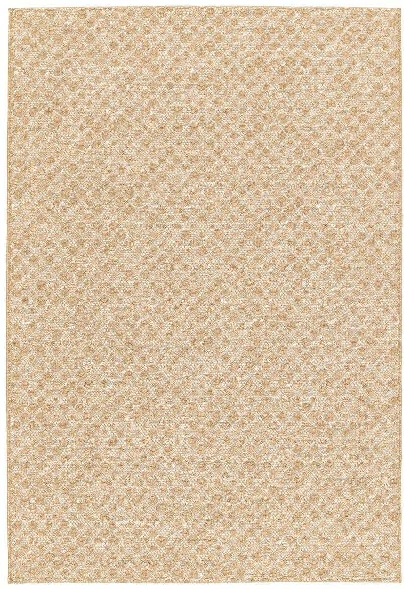 Boho&me Buitenkleed Corde Trellis ruit naturel/wit 200 x 290 cm