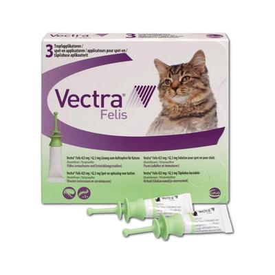 Vectra Felis 423mg/42,3mg Lsg.z.Auftro.a.d.H.f.Kat 3 St Lösung