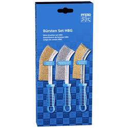 PFERD TOOLS POS Bürstenset Handbürste gebogen BSO HBG 1reihig Edelstahl-Stahl-Messing-Draht-Ø0,30 POS SET BSO HBG 43900005 1 Set