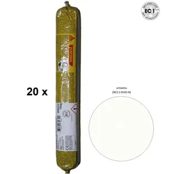 20 x Sikaflex 11 FC uniweiss 600ml Beutel 1K Polyurethan Dichtstoff