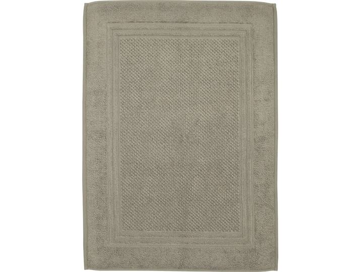 Duschmatte ROSS Unifond , grau (flanell), H:1mm, Baumwolle, Badematten, Duschmatte, Uni mit Bordüre, Badezimmerteppich, waschbar