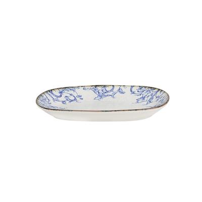 Avet Set von 6 ovalen Tabletts 24x14cm GR-HEDERA-113