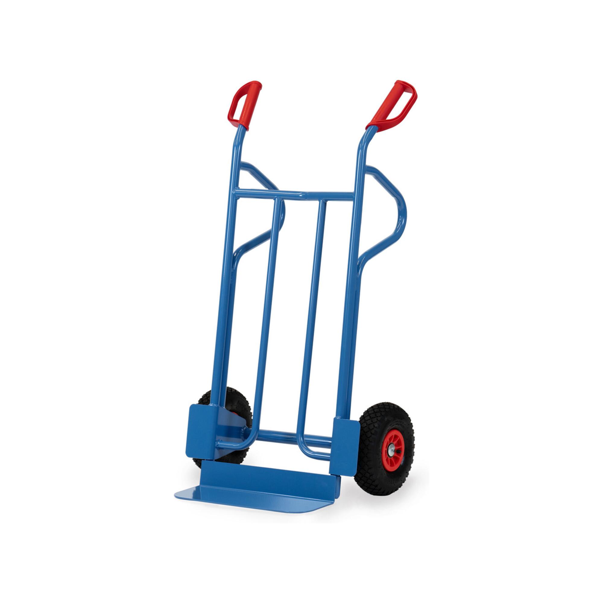 fetra Stahlrohr-Sackkarre B1215L - Luftbereifung Tragkraft 350 kg)