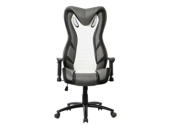 Fauteuil gamer BXGAMING Cobra blanc et gris