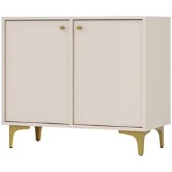 KOMMODE TORINO 84/72/41 cm mit 2 Türen Beige