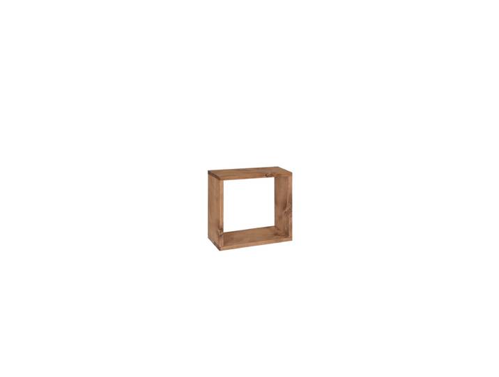 Étagère en bois massif marron