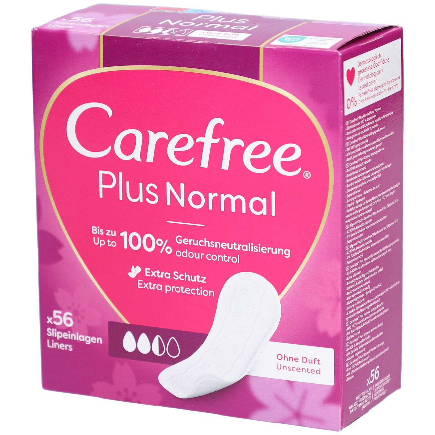 Carefree Plus Normal Karton 56 Stk St Binden