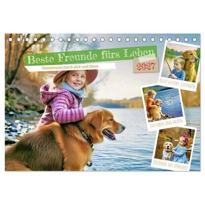 Beste Freunde fürs Leben (Tischkalender 2027 DIN A5 quer), CALVENDO Monatskalender