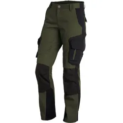 Damen Arbeitshose "ANNETTE" - 50 - oliv/schwarz