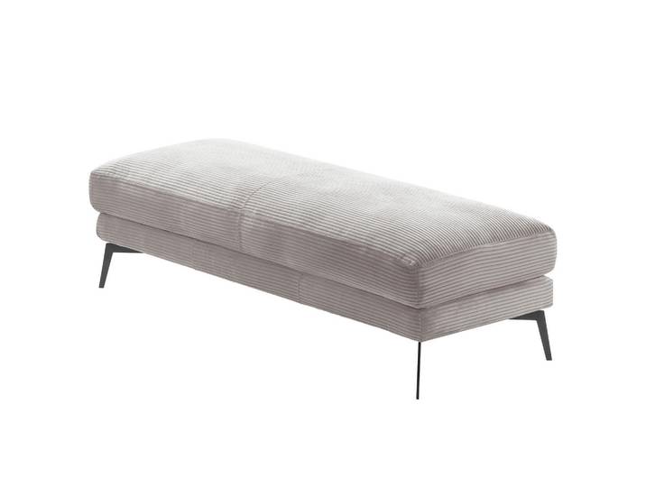 P & B Hocker Berlin, Hellgrau, Metall, rechteckig, 163x46x62 cm, Wohnzimmer, Hocker, Sitzhocker